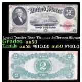 1917 $2 Large Size Legal Tender Note Thomas Jeffer