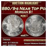 1880/9-s Morgan Dollar Near Top Pop $1 ms67+ SEGS