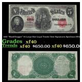 1907 $5 Large Size Legal Tender Note "WoodChopper"