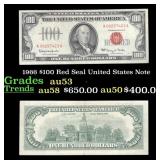 1966 $100 Red Seal United States Note Grades Selec