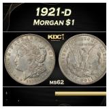 1921-d Morgan Dollar $1 Grades ms62
