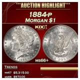 1884-p Morgan Dollar $1 ms66+ SEGS