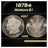 1878-s Morgan Dollar $1 Grades ms62