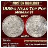 1889-o Morgan Dollar Near Top Pop $1 ms65+ SEGS