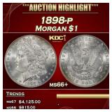 1898-p Morgan Dollar $1 ms66+ SEGS