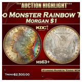 PCGS 1884-o Morgan Dollar Monster Rainbow Toned  $