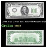 1934 $100 Green Seal Federal Reserve Note Grades S
