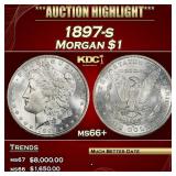 1897-s Morgan Dollar $1 ms66+ SEGS