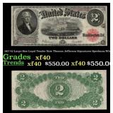 1917 $2 Large Size Legal Tender Note Thomas Jeffer