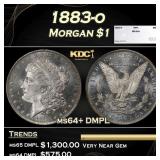 1883-o Morgan Dollar $1 ms64+ DMPL SEGS