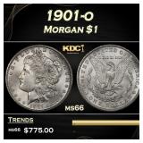 1901-o Morgan Dollar $1 Grades ms66