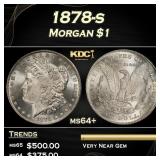 1878-s Morgan Dollar $1 Grades ms64+