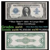 **Star Note** 1923  $1 large size Silver Certifica
