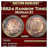 1882-s Morgan Dollar Rainbow Toned $1 ms66+ SEGS