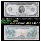1914 $5 Large Size Blue Seal Federal Reserve Note