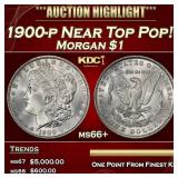 1900-p Morgan Dollar Near Top Pop! $1 ms66+ SEGS