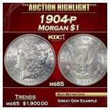 1904-p Morgan Dollar $1 ms65 SEGS