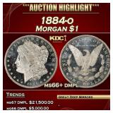 1884-o Morgan Dollar $1 ms66+ dmpl SEGS