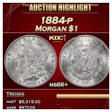 1884-p Morgan Dollar $1 ms66+ SEGS