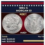 1894-s Morgan Dollar $1 ms62+ USCG