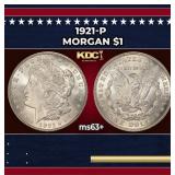 1921-p Morgan Dollar $1 Grades ms63+