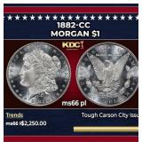 1882-cc Morgan Dollar $1 ms66 pl SEGS