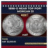 1898-o Morgan Dollar Near Top Pop! $1 ms67 SEGS
