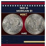1921-d Morgan Dollar $1 Grades ms62