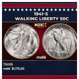 1941-s Walking Liberty Half Dollar 50c ms66 SEGS
