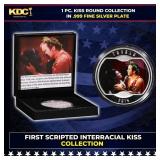 1 PC. Star Trek (The Kiss) Silver Plated Round Col