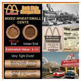 Lincoln Wheat Cent 1c Mixed Roll Orig Brandt McDon