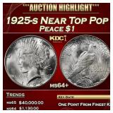1925-s Peace Dollar Near Top Pop $1 ms64+ SEGS