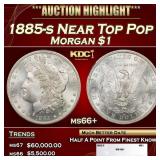 1885-s Morgan Dollar Near Top Pop $1 ms66+ SEGS