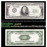 1934 $500 Green Seal Federal Reserve Note Presiden