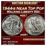 1944-s Walking Liberty Half Dollar Near Top Pop 50