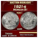 1921-s Morgan Dollar $1 Grades ms65