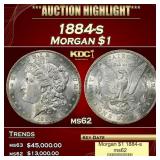 1884-s Morgan Dollar $1 ms62 USCG