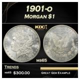 1901-o Morgan Dollar $1 Grades ms65