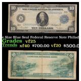 1914 $10 Large Size Blue Seal Federal Reserve Note