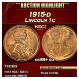 1915-d Lincoln Cent 1c ms65+ rd SEGS