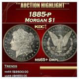 1885-p Morgan Dollar $1 ms65+ dmpl SEGS