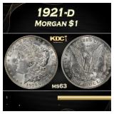 1921-d Morgan Dollar $1 Grades ms63
