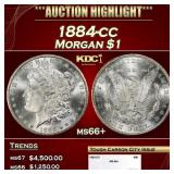 1884-cc Morgan Dollar $1 ms66+ SEGS