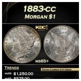 1883-cc Morgan Dollar $1 Grades ms65+