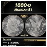 1880-o Morgan Dollar $1 ms63+ SEGS