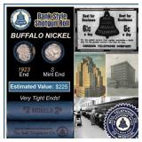 Buffalo Nickel Shotgun Roll in Old Bank Style 