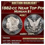 1882-cc Morgan Dollar Near Top Pop $1 ms66+ DMPL S