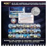 28 Pc Set Historic American Lighthouses Colorized