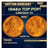 1944-d Lincoln Cent TOP POP! 1c ms68 rd SEGS