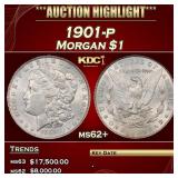 1901-p Morgan Dollar $1 ms62+ USCG